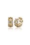 Stone Chain Form Vip Earrings White-Yellow 3168Kkuv002 - 6