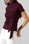 Women's Oysho Side Tie Detailed Short Sleeve Blouse - 5