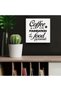 20x20 cm Gallery Wrapped Canvas Wall Art | Coffee Is The Foundation Of My Food Pyramid Quote | Funny Coffee Kitchen Wall Decor | Ready to Hang - 4