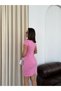 Women's Halter Neck Round Neck Mini Dress - 8