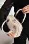 As 731 Double Strap Lined Hand and Shoulder Bag Cream, Suitable for Daily Use - 5