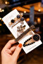 Women's Black Stone Luxury Design 5-Piece Hair Clip Set