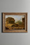Ancient Temple and Daily Life in Rome - Vintage Patterned Painting - Thick Model