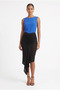 Women's Asymmetrical Pencil Black Skirt