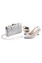 Women's Short Heel Special Production Evening Dress Shoes and Bag Set