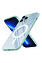 iPhone 12 Pro Case Magsafe Transparent Back Face Camera Raised Silicone Brsa - 6