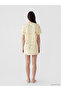 Alita City Lcw Young Yellow Combed Cotton Patterned Short Sleeve Women's Nightgown with a Difference - 4