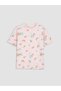 Rmz Gi̇yi̇m Farkiyla Zero Roba Collar Printed Girls' Pajama Set - 3