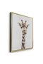 Minimalist Giraffe Kids Wall Art | Portrait Framed Canvas Print | Luxury Modern Decor for Kids Room - 3