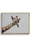 Happy Giraffe Kids Wall Art | Portrait Framed Canvas Print | Luxury Modern Decor for Kids Room - 2
