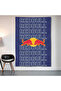 Red Bull Typography Wall Covering Wall Tapestry First Quality Satin Fabric Poster