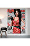 Amy Winehouse Rolling Stone Cover Wall Cloth Wall Tapestry First Quality Satin Fabric Poster
