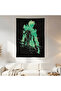 Dark Fantasy Warrior Silhouette Wall Covering Wall Tapestry First Quality Satin Fabric Poster - 2