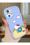 Redmi Note 10 Pro Compatible Case Camera Protector Blue Silicone Couple Phone Case Kitty Pattern