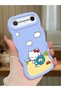 Tecno Spark Slim Compatible Case Camera Protector Blue Silicone Couple Phone Case Kitty Pattern
