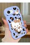 iPhone 17E Compatible Case Camera Protector Blue Silicone Couple Phone Case Kitty Pattern