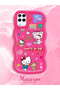 Samsung Galaxy M12 Compatible Case Camera Protector Red Silicone Couple Phone Case Kitty Pattern - 2