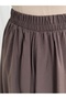 Yağmurnur Gathered Collar Lace-Up Skirt Suit-Ek625 Brown - 5