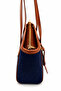 Women's Navy Blue Shoulder Bag Zippered Daily Hand and Shoulder Bag - 4