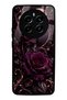 Realme 12 Pro Plus Moonlit Burgundy Rose Design Glossy Phone Case