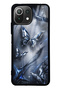 Xiaomi Mi 11 Lite Midnight Chrome Glossy Phone Case with Butterfly Design