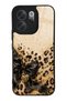 Vivo V70 Golden Leopard Heart Design Glossy Phone Case