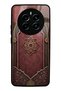 Realme 12 Pro Burgundy Glossy Phone Case with Ottoman Emblem Design