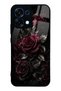 Oppo A6 Pro Obsidian Burgundy Roses Design Glossy Phone Case