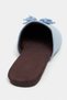 Nella Bebe Blue Genuine Suede Leather Tassel Detail Flat Sole Women's Slippers - 7