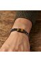 316L Stainless Steel Tiger's Eye Natural Stone Men's Bracelet - 2