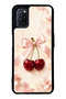Oppo A52 Glossy Phone Case with Cherry Pearl Ribbon Design