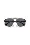 Men's Pilot Sunglasses, Black - 5