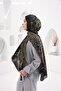 Petra Nazende Patterned Shawl - Smoked Green - 5