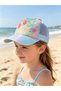 Kids Mermaid Iridescent Baseball Cap 6-12 Years Old UV Protection Breathable Mesh Sun Hat Girls Summer Outdoor Sun Cap