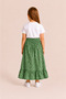 Girl's Long Skirt Summer Patterned Elastic Waist Comfortable Loose Skirt - 3