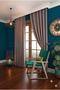 Mink Sunshade Blackout Light-Proof Background Curtain Blackout Curtain Without Pleats (Single Wing) - 3