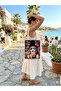 Ethnic Tapestry Woven Canvas Bag - Woven Shoulder Bag with Rope Straps - Bohemian Cloth Saddlebag