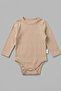 100% Cotton Long Sleeve Baby Snap-On Bodysuit