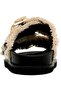 Women's Vegan Black Slippers - Minimal Crisis Design - 5
