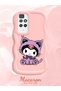 Redmi 10 Compatible Case Camera Protector Pink Silicone Couple Phone Case Kuromi Pattern - 2