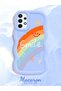 Samsung Galaxy A73 Compatible Case Camera Protector Blue Silicone Couple Phone Case Rainbow Pattern - 2