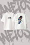 Sza_4 Design Back Printed Cotton White Oversize T-Shirt