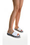 White Flat Women's Slippers P93 - 3
