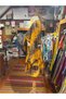 Mustard Color Gold Detailed Silk Short Skirt Blouse Set - 7
