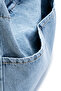 Double Pocket Denim Women's Crossbody Bag Allison Light Blue - 2