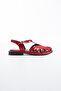 Charlotte Genuine Leather Caged T-Strap Sandals - 4