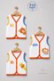 3-Piece Baby Vest 100% Cotton with Snap Fasteners Seasonal Newborn Baby Vest Set Safari Printed Unisex 0-9 Months - 4