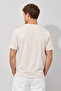 تي شيرت رجالي من Ken Crew Neck ذو تصميم عادي ومقاس منتظم - لون حجري - 6