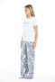 Women's Floral Patterned 100% Viscose Pajama Set - 2