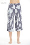 Women's 100% Viscose Floral Patterned Pajama Bottoms Capri